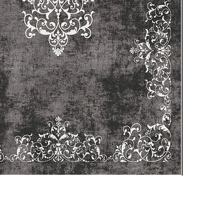 Mijölnir 510616 Juego de Alfombras de Baño de Poliéster Gris 2 Piezas 50x60 cm y 60x100 cm